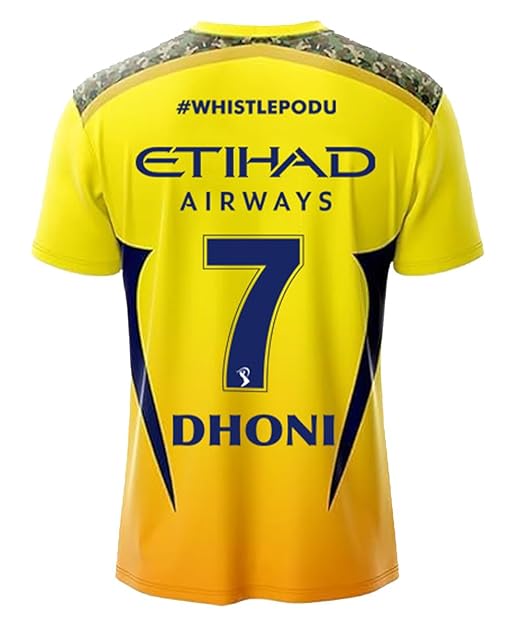 THALA DHONI Yellow CHENNAI Cricket Jersey 2025/26