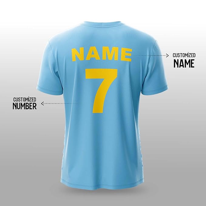 NextPrint India World Cup Jersey Collection CWC 2007 | Customised Cricket Jersey with Name & Number | Sizes 2Y to 4XL | Men, Women & Kids | Breathable Sportswear for Fans T-Shirt
