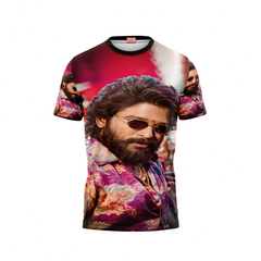 Next Print Allu Arjun Pushpa  Printed T-Shirt.