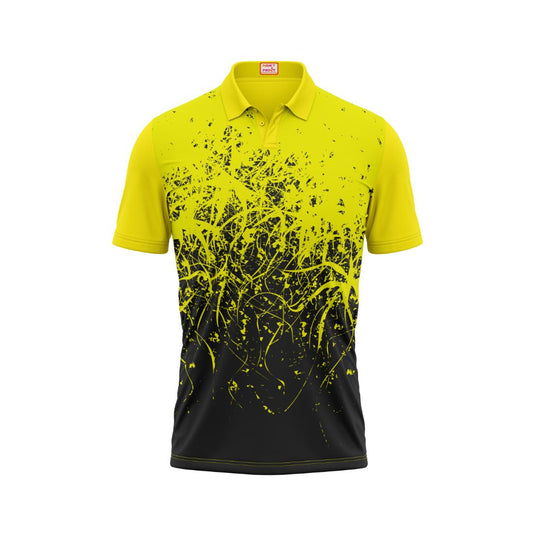 Next Print Customised Polo Neck Yellow Jersey NPTS60