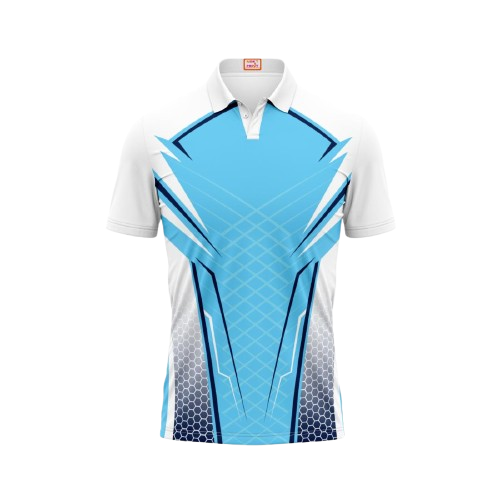 Next Print Customized Polo Neck White Jersey NPTS69
