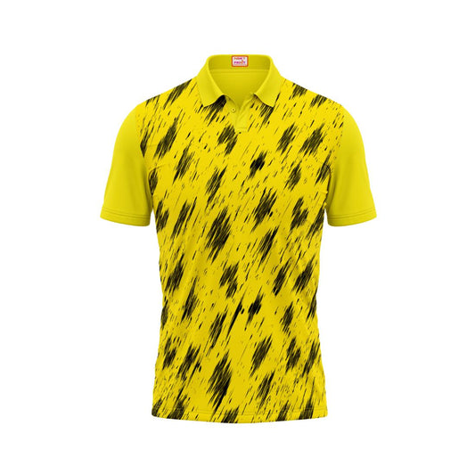 Next Print Customised Polo Neck Yellow Jersey NPTS61