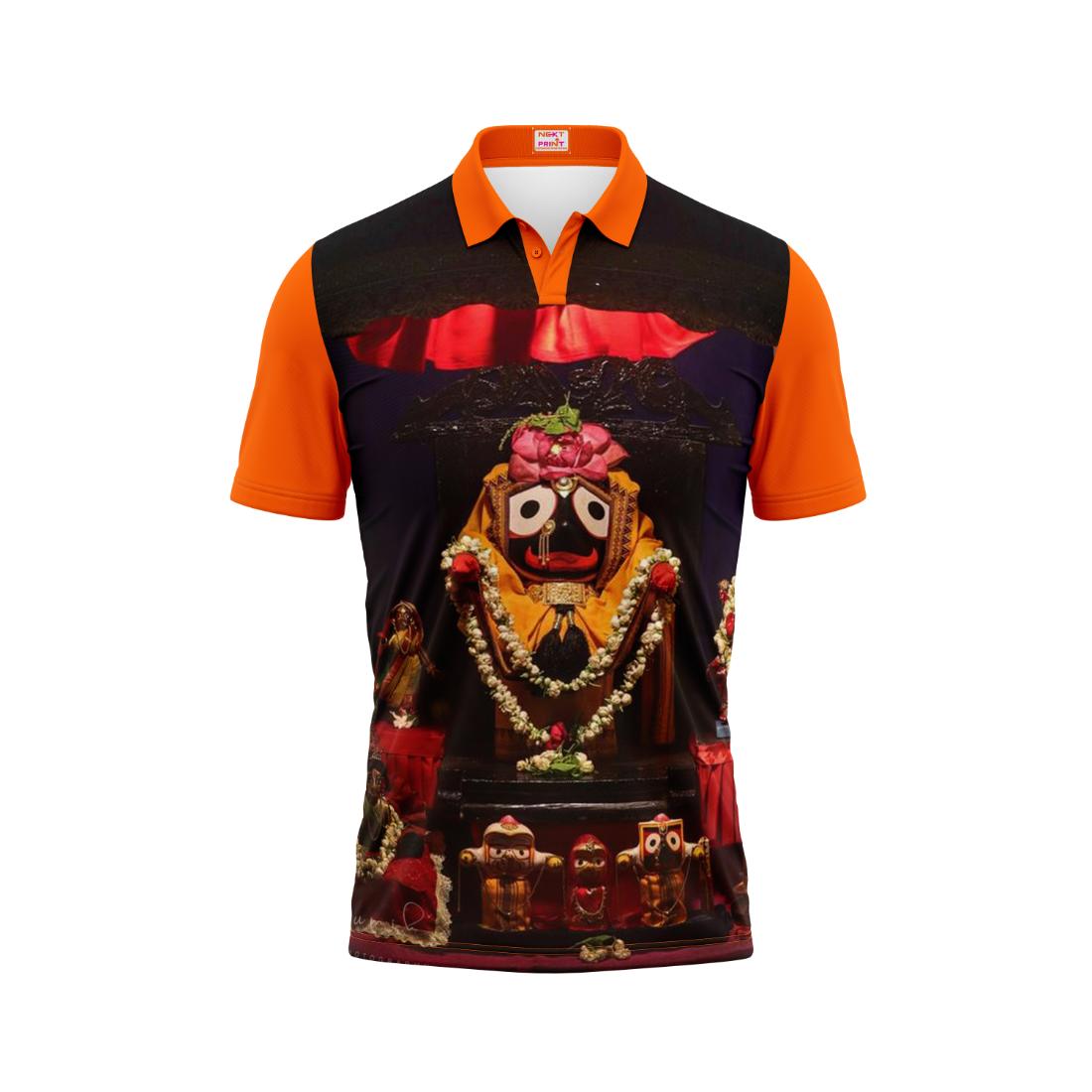 Next Print Puri Jagannath Photoprinted Tshirt Orange Colour Design 69