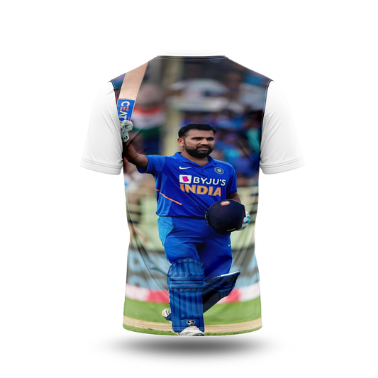 Rohit Sharma Photo Printed T-Shirt.