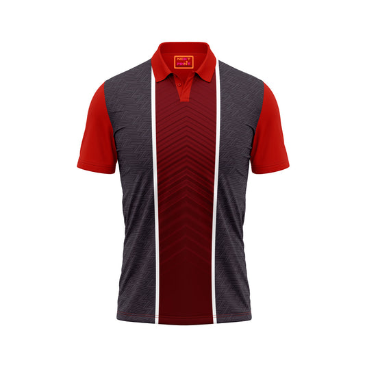 Red Polo Neck Half Sleeve T Shirt Nextprintr19