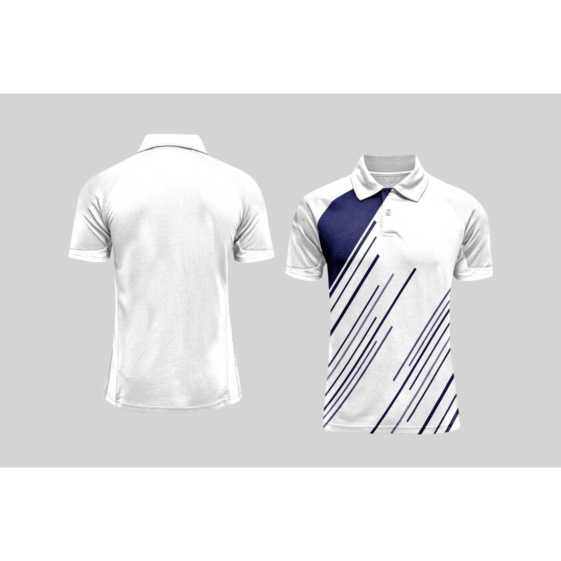 Next Print Cricket Polo Half White Customized Jersey NPCWH00A6