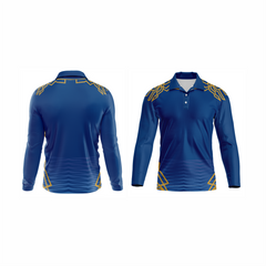 Next Print Customised Mumbai  Jersey Printed Polo Collar Full Sleeves