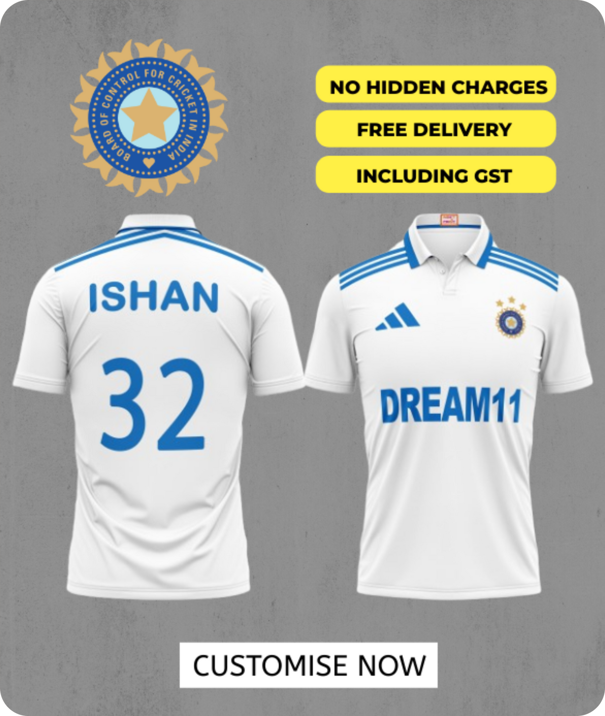 INDIA CRICKET JERSEY'S 22-23