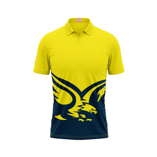 Next Print Customised Polo Neck Yellow Jersey NPTS55