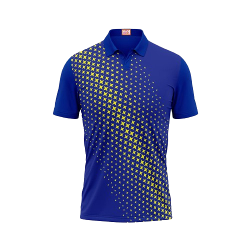 Next Print Customized Polo Neck Royal Blue Jersey NPTS01