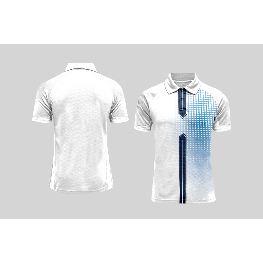 Next Print Cricket Polo Half White Customized Jersey NPCWH00A70
