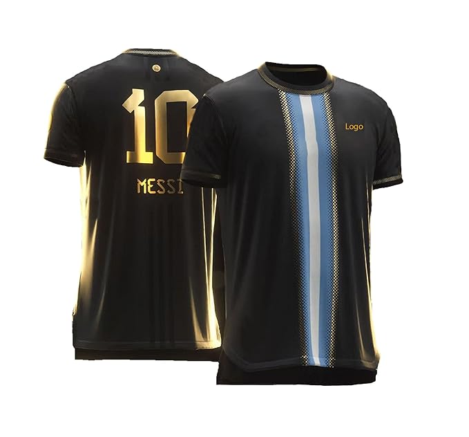 NextPrint Messi #10 Argentina Home Jersey Set – Football Kit with Shorts for Kids, Boys & Men