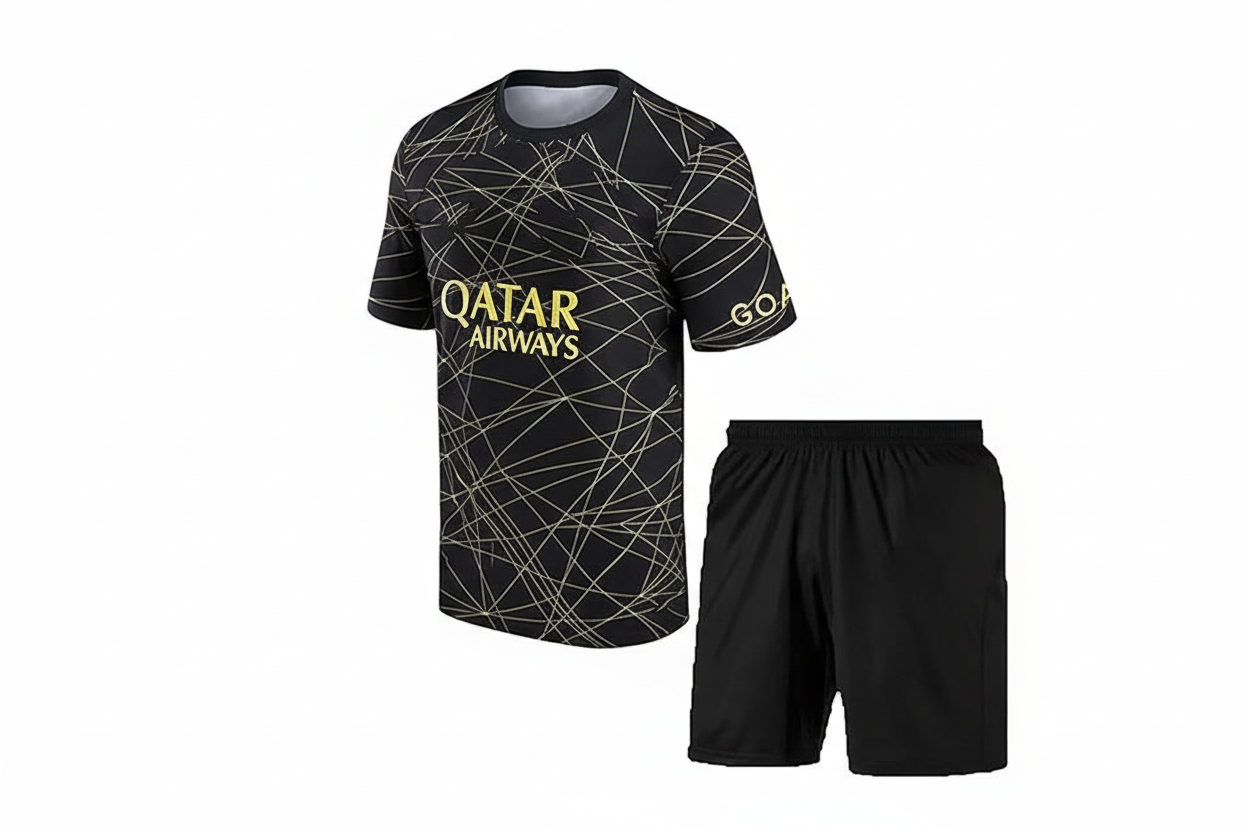 NextPrint Kylian Mbappé Football Jersey Set – Home & Away Kit with Shorts for Kids, Boys & Men