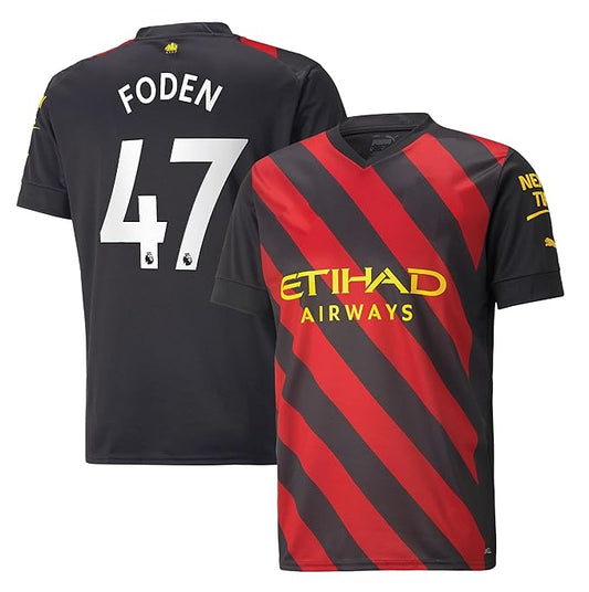 Next Print  Foden Jersey 47 Number City Football Jerseys New Club Team Men's Away Jersey
