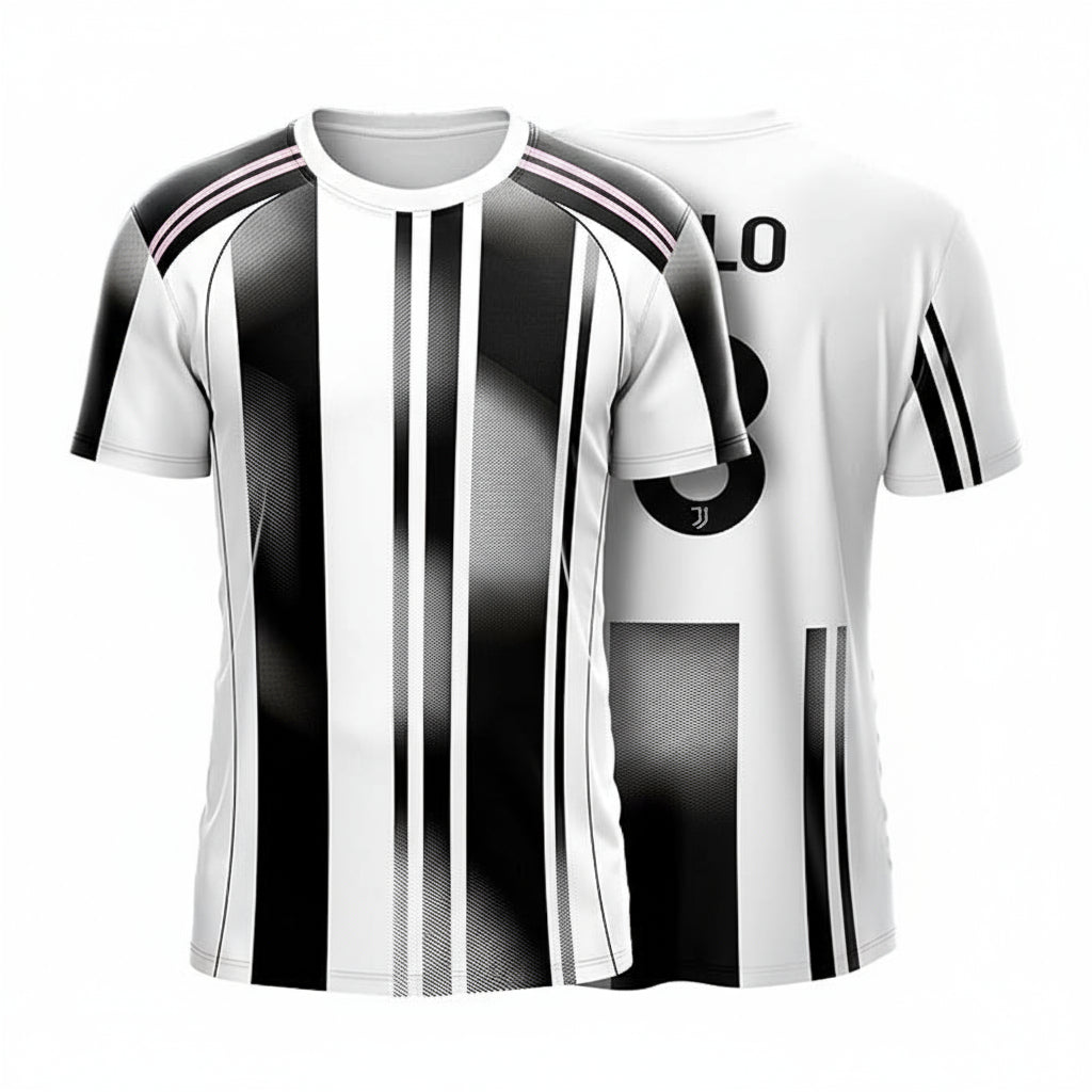 Next Print New Juven Home 2025/26 Club Worldcup Jersey | Personalized & Customized with Your Name & Number | Premium Football Jersey | for Kids, Men & Women | Sizes 2Y to 4XL