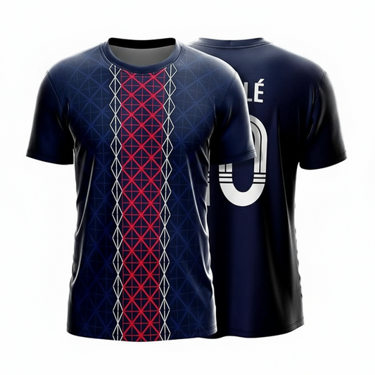 Next Print Paris PSG 2025-26 Personalized Home Football Jersey | Custom Name & Number Midnight Blue Club Shirt | Lightweight Dry-Fit Fan T-Shirt Paris Saints-German Supporter Soccer Teamwear Men Women Kids India