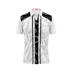 Next Print Customized Polo Neck White Jersey NPTS75