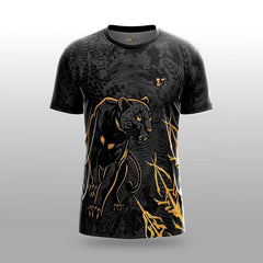 Next Print Black Panther Concept Jersey | Personalized Custom Name, Number | Premium Breathable Quick-Dry Football & Cricket Fanwear | Unisex Lightweight Sports Shirt for Kids, Men, Women Panther-Themed Custom