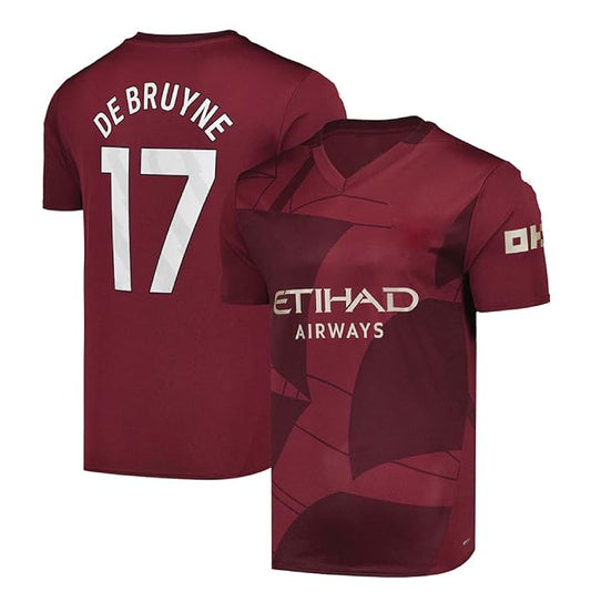 Next Print Kevin Debruyne 17 Number City Football Jerseys Club Team Men's New Away Jersey