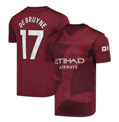 Next Print Kevin Debruyne 17 Number City Football Jerseys Club Team Men's New Away Jersey