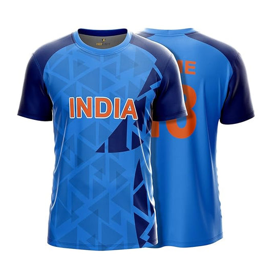 NextPrint India World Cup Jersey Collection CWC T20 2022 | Customised Cricket Jersey with Name & Number | Sizes 2Y to 4XL | Men, Women & Kids | Breathable Sportswear for Fans T-Shirt