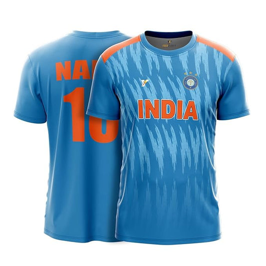 NextPrint India World Cup Jersey Collection CWC ODI 2023 | Customised Cricket Jersey with Name & Number | Sizes 2Y to 4XL | Men, Women & Kids | Breathable Sportswear for Fans T-Shirt