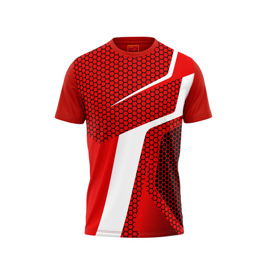 Red Round Neck Half Sleeve Tshirt NextprintrA175