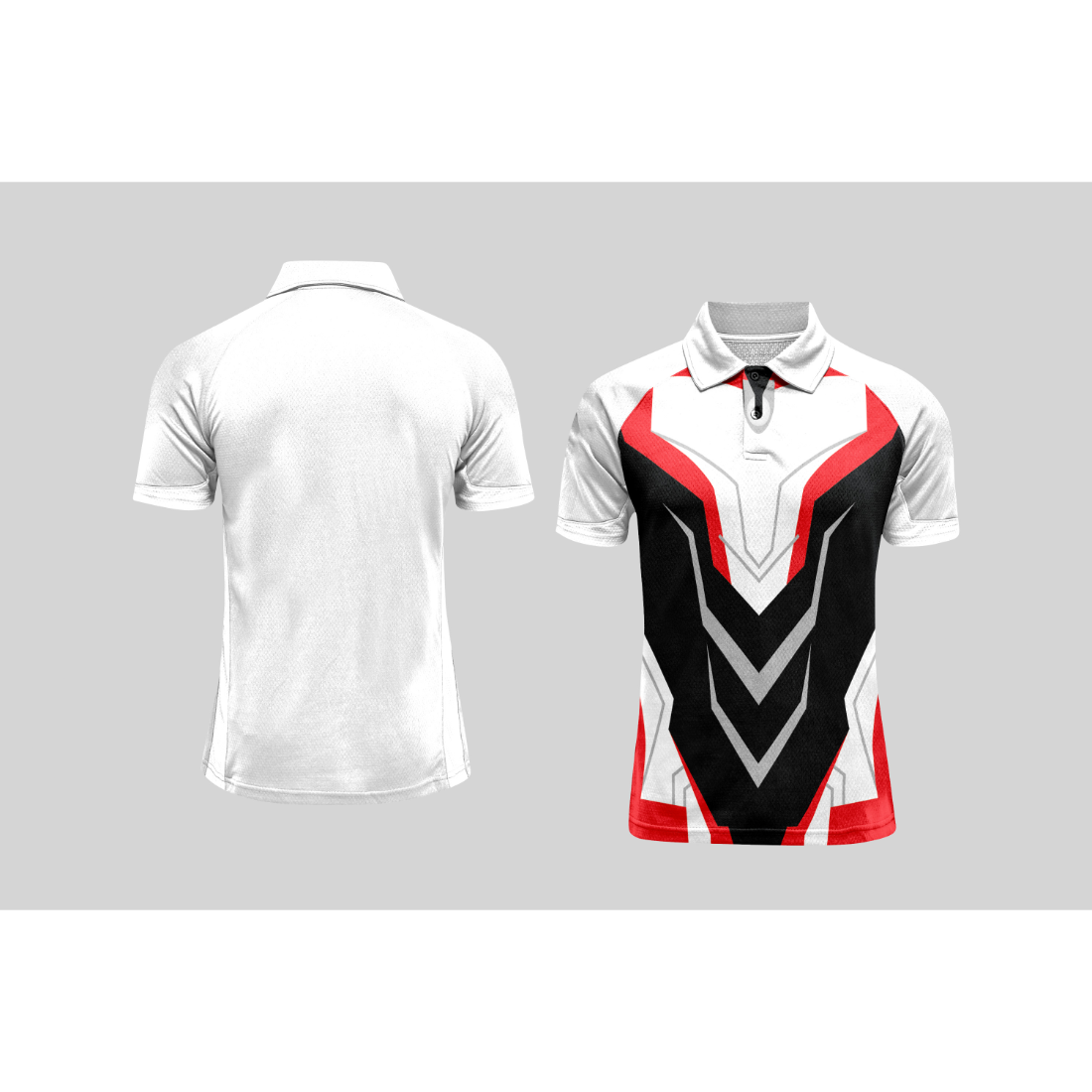 Next Print Cricket Polo Half White Customized Jersey NPCWH00A76