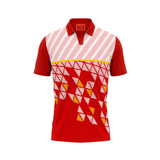 Red Polo Neck Half Sleeve T Shirt NextprintrA194