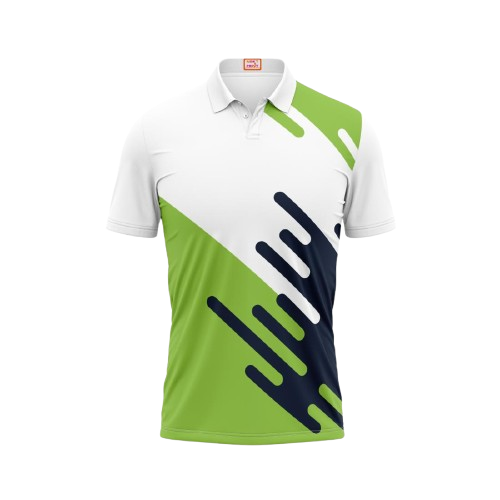 Next Print Customized Polo Neck White Jersey NPTS83