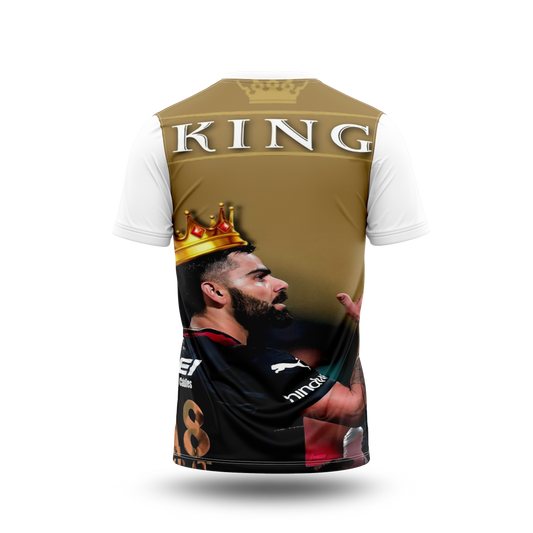 Virat Kohli Photo Printed T-Shirt.