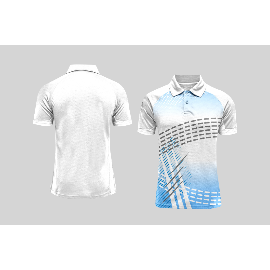 Next Print Cricket Polo Half White Customized Jersey NPCWH00A7