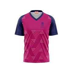 Next Print Ipl Rajasthan Royals Printed V Neck Jersey