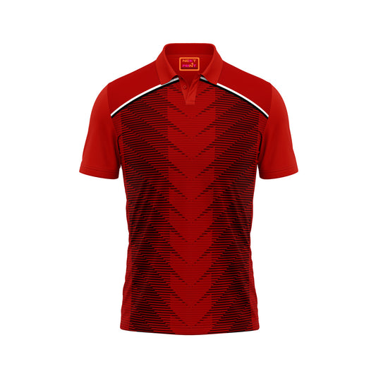 Red Polo Neck Half Sleeve T Shirt NextprintrA199