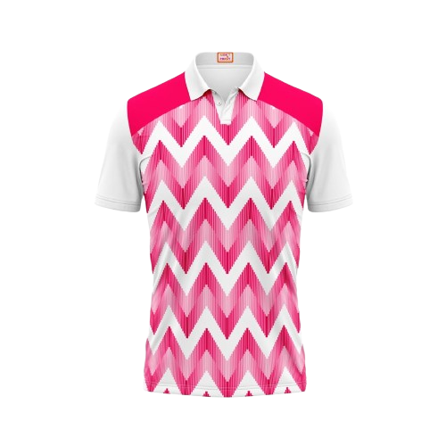 Next Print Customized Polo Neck White Jersey NPTS84