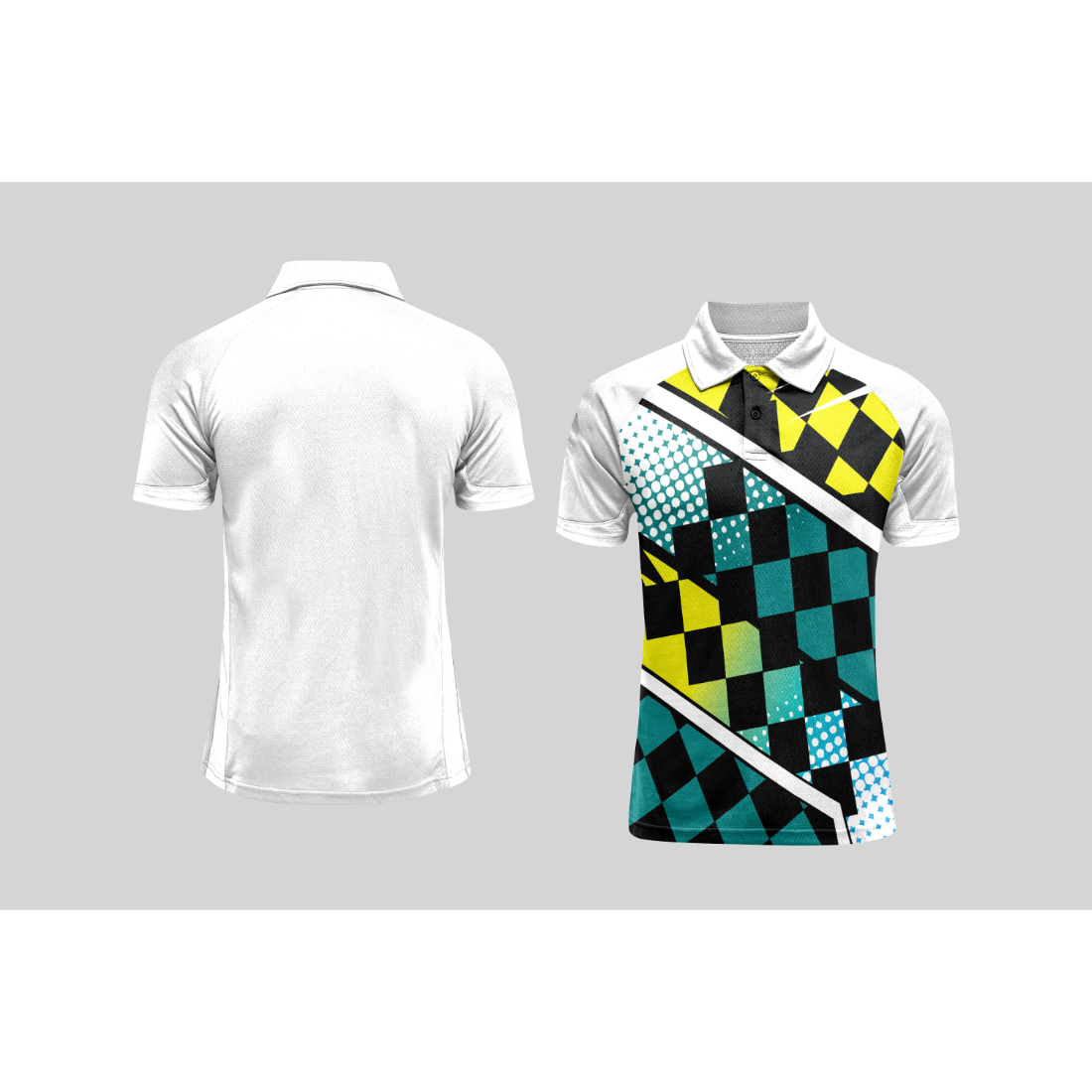 Next Print Cricket Polo Half White Customized Jersey NPCWH00A81