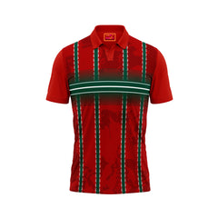 Red Polo Neck Half Sleeve T Shirt NextprintrB111