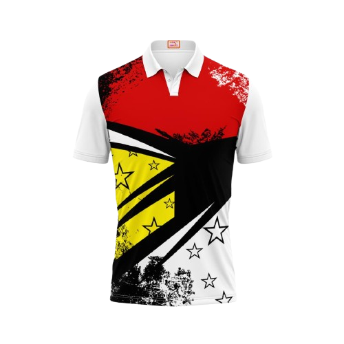 Next Print Customized Polo Neck White Jersey NPTS86