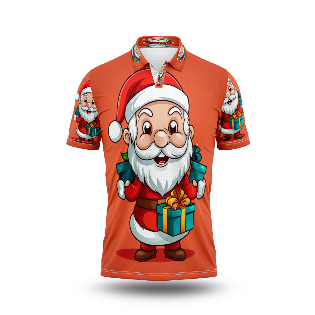 Santa Printed T-Shirt.