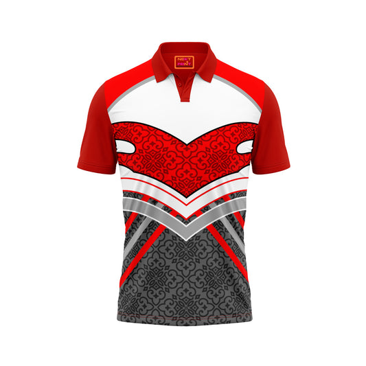 Red Polo Neck Half Sleeve T Shirt NextprintrB125