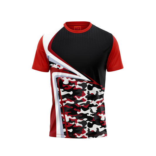 Red Round Neck Half Sleeve Tshirt NextprintrB142