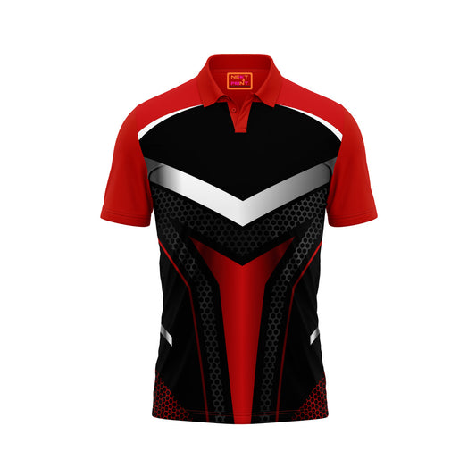 Red Polo Neck Half Sleeve T Shirt NextprintrB146