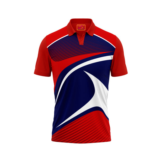 Red Polo Neck Half Sleeve T Shirt NextprintrB147