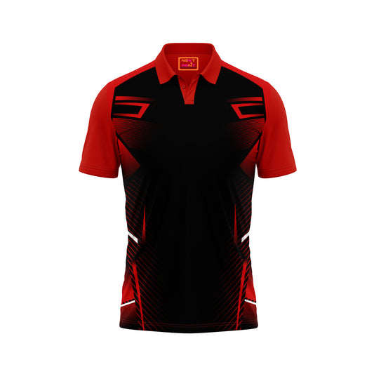 Red Polo Neck Half Sleeve T Shirt NextprintrB148