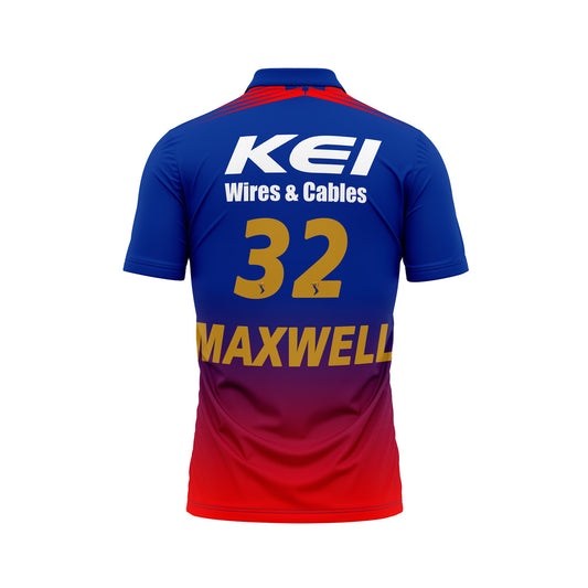 Glenn Maxwell RCB Half Sleeve Polo T Shirt RCBHSPT7