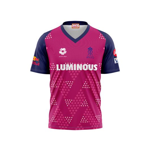 Next Print Ipl Rajasthan Royals Printed V Neck Jersey