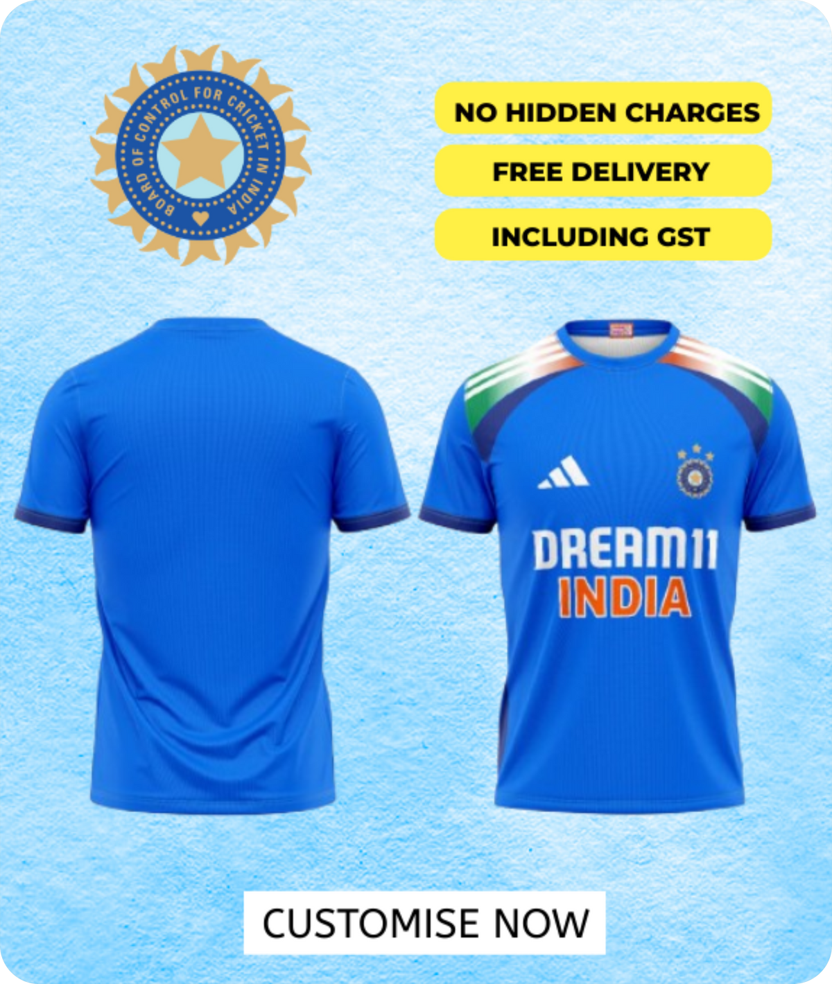 INDIA CRICKET ODI JERSEY'S