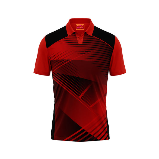 Red Polo Neck Half Sleeve T Shirt NextprintrB153