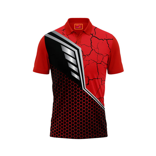Red Polo Neck Half Sleeve T Shirt NextprintrB154