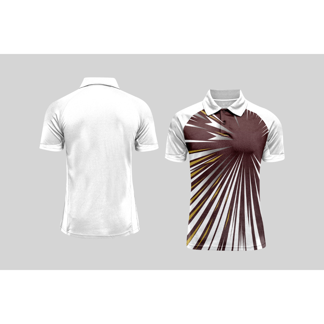 Next Print Cricket Polo Half White Customized Jersey NPCWH00A92